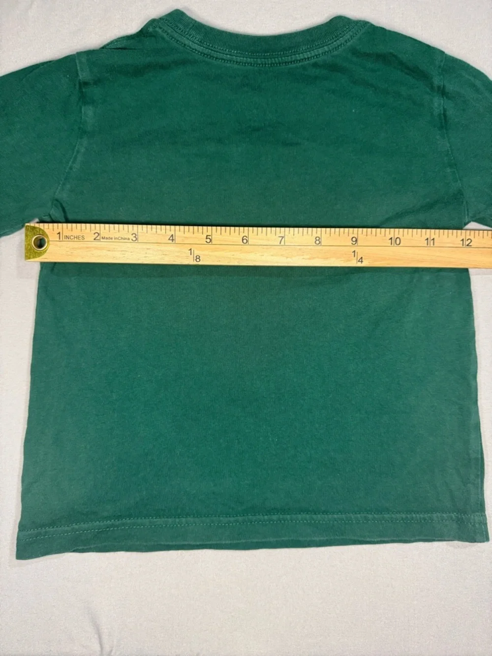 Polo Ralph Lauren 3T Unisex Kids Big Bear Long Sleeve Cotton Green Shirt Preppy